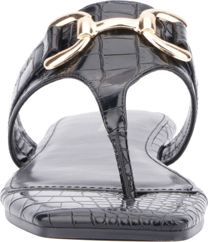 Saralyn Croc Embossed Sandal - Wide Width - Image 2