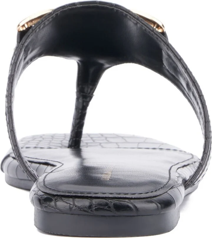 Saralyn Croc Embossed Sandal - Wide Width - Image 3
