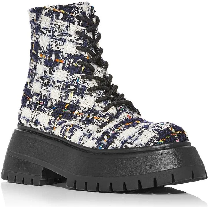 SARGE Womens Round Toe Thick e Ankle Boots