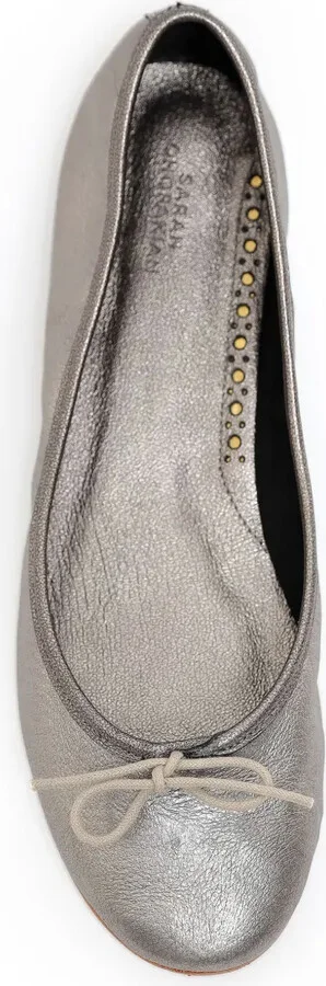Sarita grained-leather ballerina shoes - Image 4