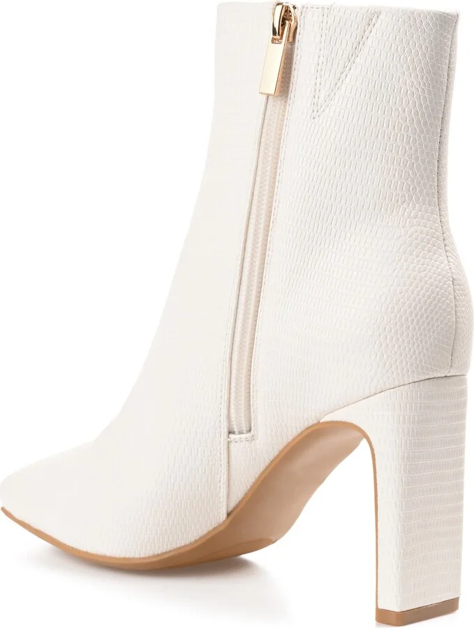 Sarla Lizard Embossed Block Heel Bootie - Image 2