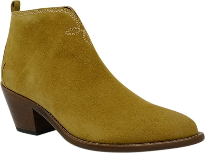 Sartore Suede Beige Ankle Boots - Image 2