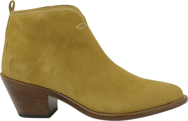 Sartore Suede Beige Ankle Boots