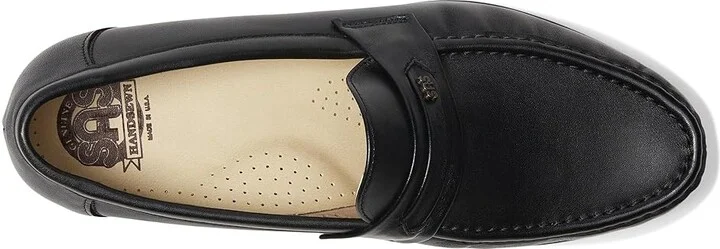 SAS Ace Slip On Comfort Loafer Men's Shoes Black : 8 S - Slim (B), Leather - Image 3