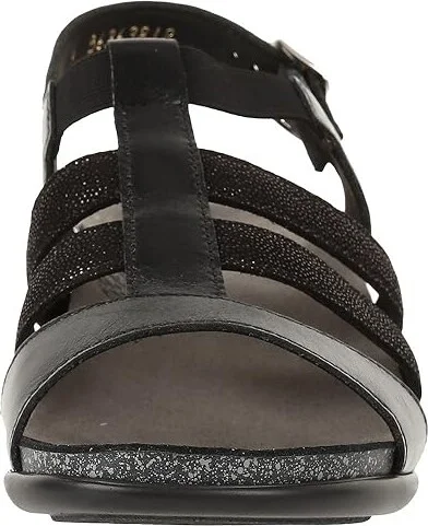 SAS Allegro Heeled Comfort Sandal Women's Shoes Black : 7 N - Narrow (AA), Leather - Image 6