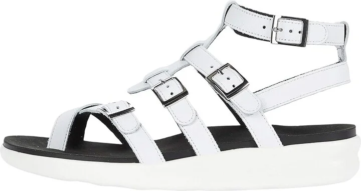 SAS Aria Comfort Gladiator Sandal Women's Shoes Chalk : 6.5 W - Wide (C), Leather - Image 7