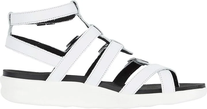 SAS Aria Comfort Gladiator Sandal Women's Shoes Chalk : 6.5 W - Wide (C), Leather - Image 8