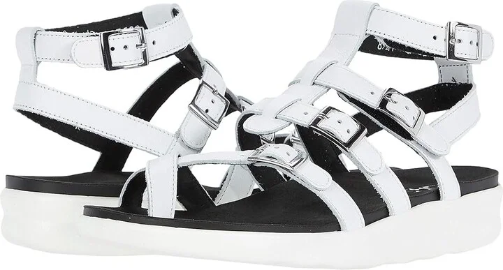 SAS Aria Comfort Gladiator Sandal Women's Shoes Chalk : 6.5 W - Wide (C), Leather