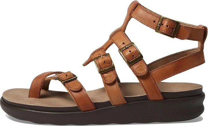 SAS Aria Comfort Gladiator Sandal Women's Shoes Hazel : 5 M - Medium (B), Leather - Image 7