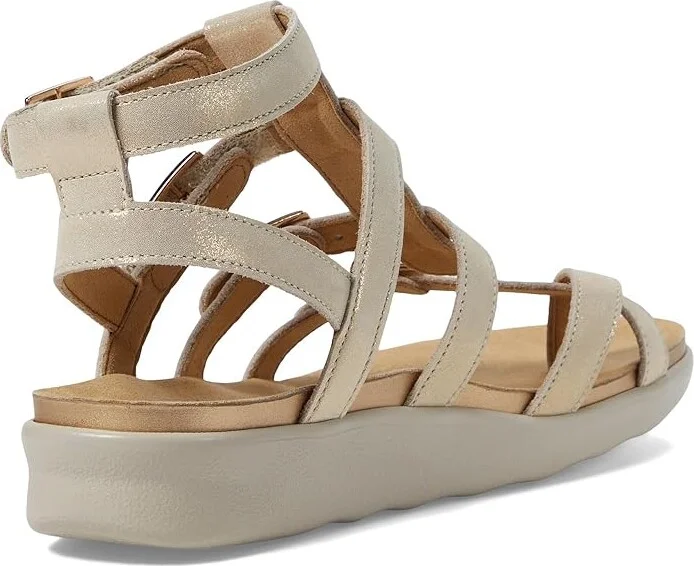 SAS Aria Comfort Gladiator Sandal Women's Shoes Soft Gold : 9 M - Medium (B), Leather - Image 4