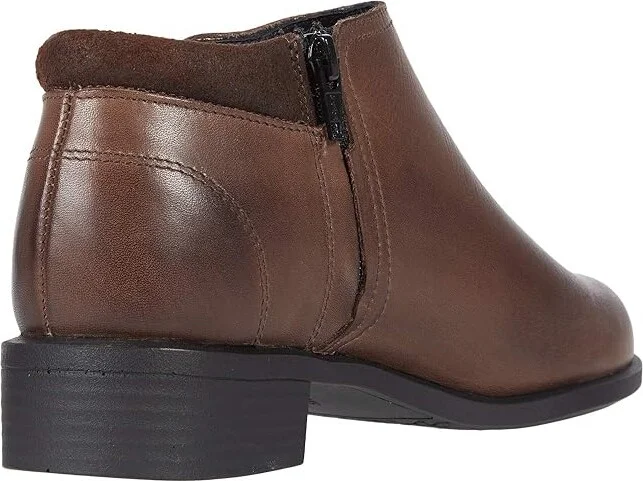 SAS Bethany Side Zip Ankle Bootie Women's Boots Mahogany : 5 M - Medium (B), Leather - Image 4