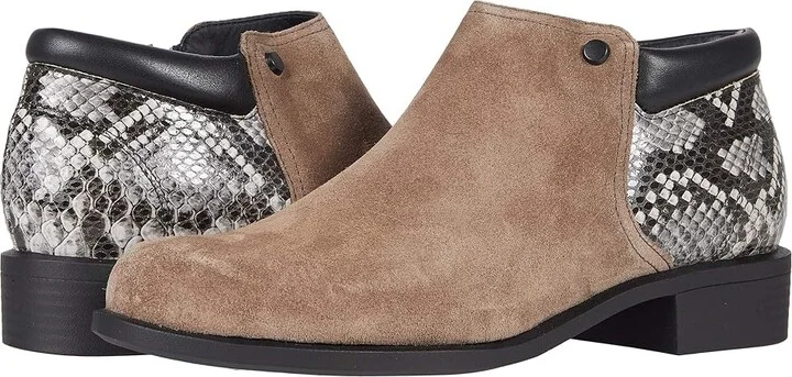 SAS Bethany Side Zip Ankle Bootie Women's Boots Tumbleweed : 5.5 M - Medium (B), Leather