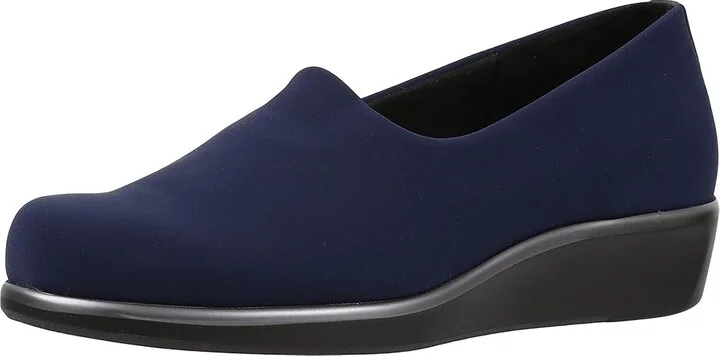SAS Bliss Slip On Comfort Wedge Women's Shoes Navy : 7 N - Narrow (AA) - Image 2