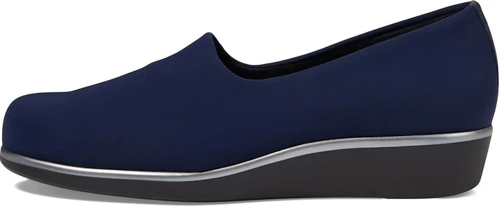 SAS Bliss Slip On Comfort Wedge Women's Shoes Navy : 7 N - Narrow (AA) - Image 7