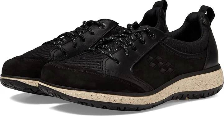 SAS Boulder Lace Up Sneaker Women's Shoes Black Ash : 6.5 W - Wide (C), Leather