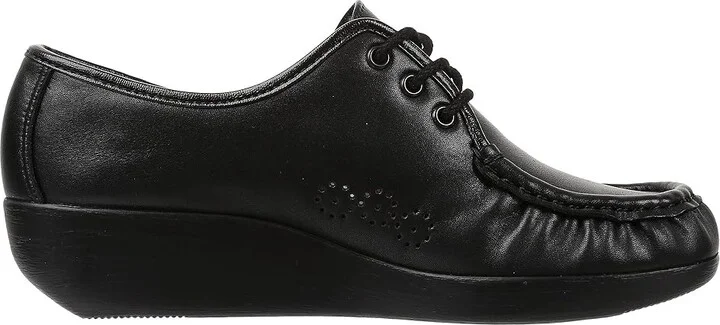 SAS Bounce Lace Up Comfort Moc Women's Shoes Black : 6 S - Slim (AAA), Leather - Image 8