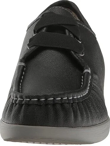 SAS Bounce Lace Up Comfort Moc Women's Shoes Raven : 7 S - Slim (AAA), Leather - Image 6