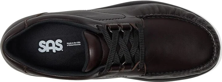 SAS Bout Time Comfort Lace Up Men's Shoes Cacao : 11.5 M - Medium (D), Leather - Image 2