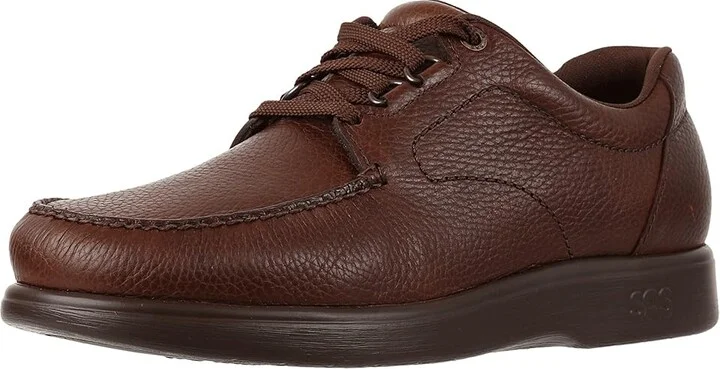 SAS Bout Time Comfort Lace Up Men's Shoes Mulch : 8 S - Slim (B), Leather - Image 2