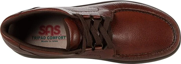 SAS Bout Time Comfort Lace Up Men's Shoes Mulch : 8 S - Slim (B), Leather - Image 3