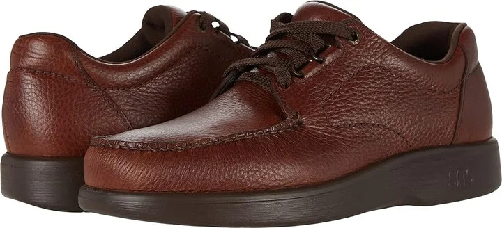 SAS Bout Time Comfort Lace Up Men's Shoes Mulch : 8 S - Slim (B), Leather