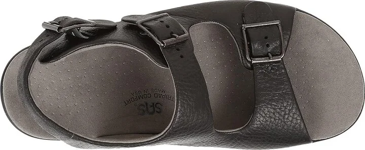 SAS Bravo Adjustable Comfort Sandal Men's Shoes Black : 8 N - Narrow (C), Leather - Image 3