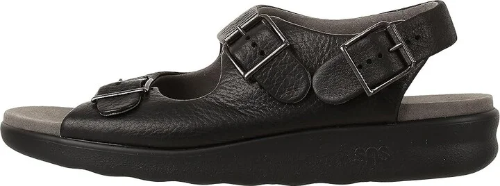 SAS Bravo Adjustable Comfort Sandal Men's Shoes Black : 8 N - Narrow (C), Leather - Image 7