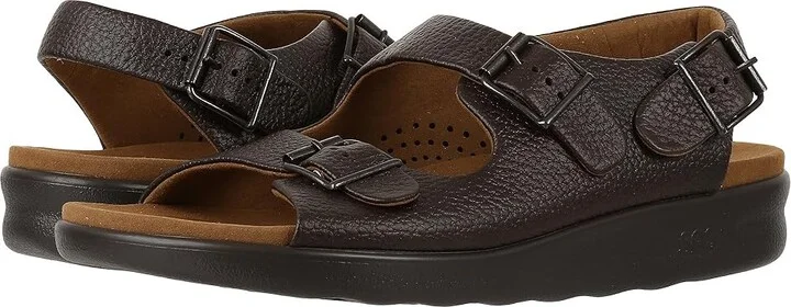SAS Bravo Adjustable Comfort Sandal Men's Shoes Brown : 8 N - Narrow (C), Leather