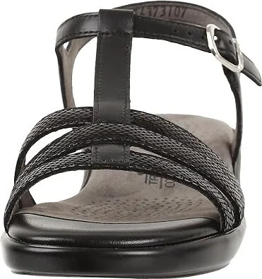 SAS Capri T-Strap Comfort Sandal Women's Shoes Black Snake : 7.5 N - Narrow (AA), Leather - Image 6