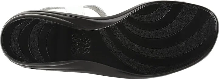 SAS Capri T-Strap Comfort Sandal Women's Shoes White : 7 N - Narrow (AA), Leather - Image 4