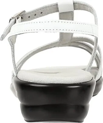 SAS Capri T-Strap Comfort Sandal Women's Shoes White : 7 N - Narrow (AA), Leather - Image 5