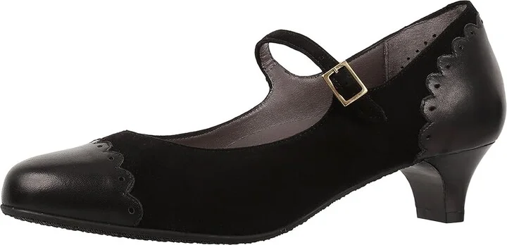 SAS Cate Women's Shoes Black : 6 M - Medium (B), Suede/Leather - Image 2