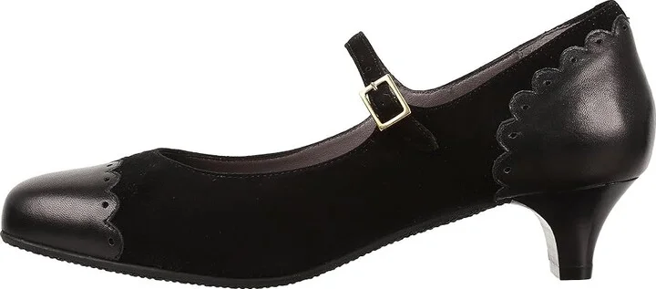 SAS Cate Women's Shoes Black : 6 M - Medium (B), Suede/Leather - Image 7