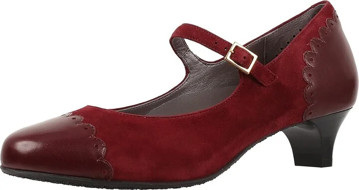 SAS Cate Women's Shoes Bordo : 6 M - Medium (B), Suede/Leather - Image 2
