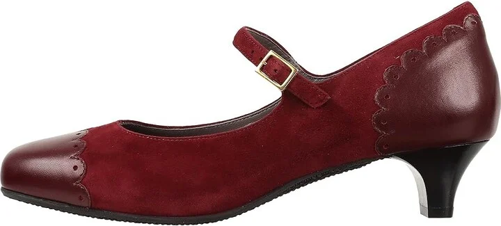 SAS Cate Women's Shoes Bordo : 6 M - Medium (B), Suede/Leather - Image 7
