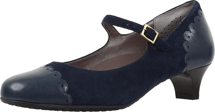 SAS Cate Women's Shoes Navy : 6 M - Medium (B), Suede/Leather - Image 2