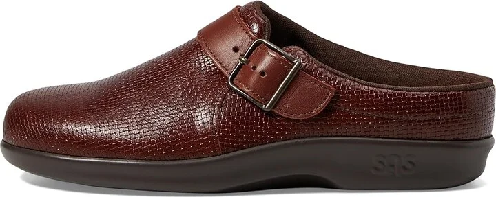 SAS Clog Comfort Slip On Women's Shoes Woven Brown : 7 N - Narrow (AA), Leather - Image 7