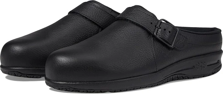 SAS Clog-Slip Resistant Women's Slip on Shoes Black : 8 N - Narrow (AA), Leather