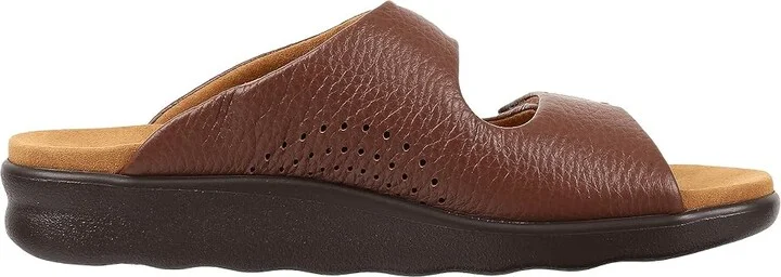 SAS Cozy Adjustable Comfort Slide Sandal Women's Shoes Amber : 6 N - Narrow (AA), Leather - Image 8