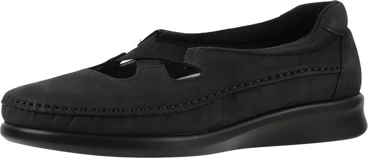 SAS Crissy Slip On Comfort Loafer Women's Shoes Nero : 7.5 M - Medium (B), Leather - Image 2