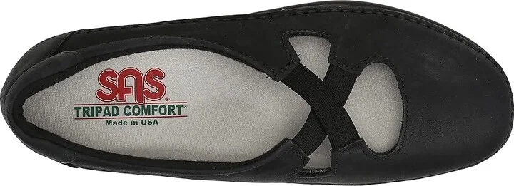 SAS Crissy Slip On Comfort Loafer Women's Shoes Nero : 7.5 M - Medium (B), Leather - Image 3