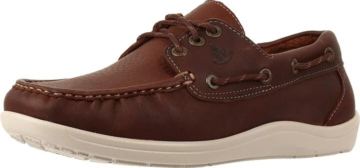 SAS Decksider Lace Up Comfort Boat Shoe Men's Shoes New Briar : 10 N - Narrow (C), Leather - Image 2