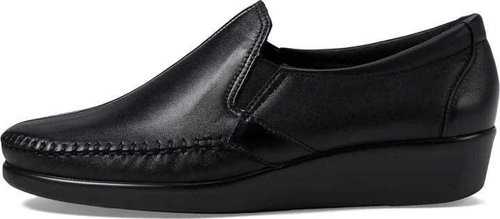 SAS Dream Comfort Loafer Women's Shoes Black : 7.5 S - Slim (AAA), Leather - Image 6
