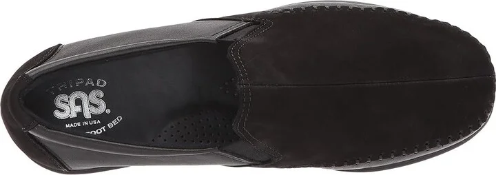 SAS Dream Comfort Loafer Women's Shoes Charcoal/Black : 8 S - Slim (AAA), Leather - Image 3