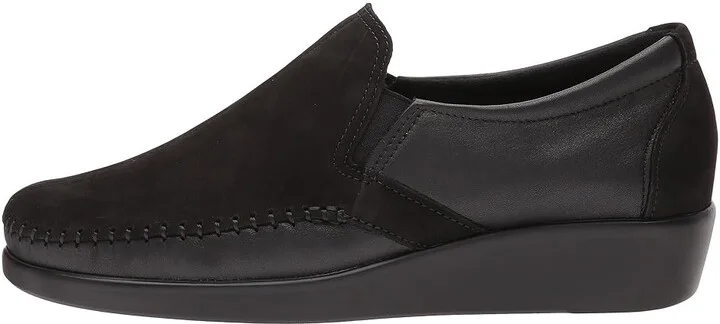 SAS Dream Comfort Loafer Women's Shoes Charcoal/Black : 8 S - Slim (AAA), Leather - Image 7