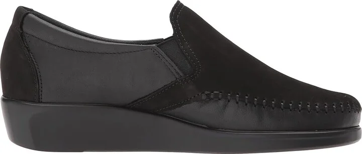 SAS Dream Comfort Loafer Women's Shoes Charcoal/Black : 8 S - Slim (AAA), Leather - Image 8