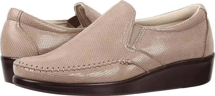 SAS Dream Comfort Loafer Women's Shoes Mushroom Snake : 5.5 W - Wide (C), Leather