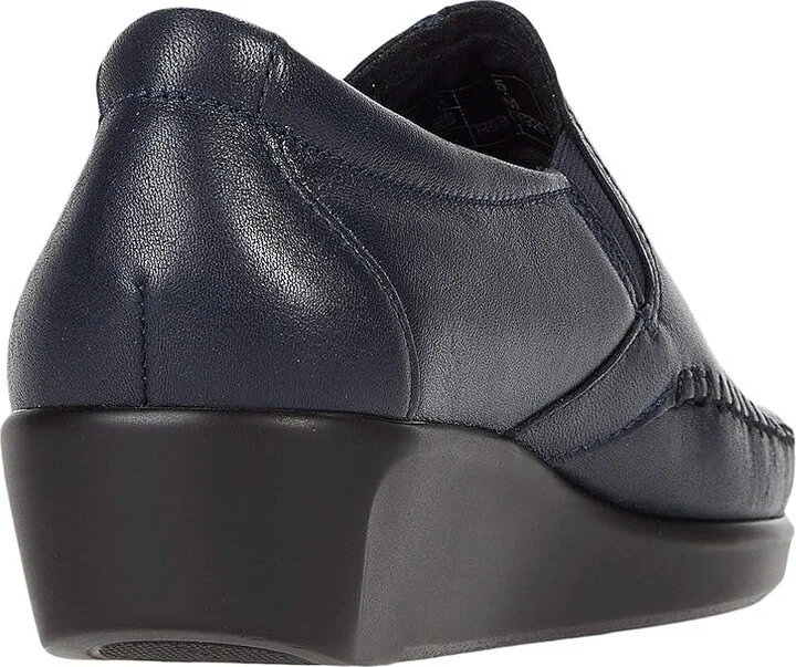 SAS Dream Comfort Loafer Women's Shoes Navy : 8.5 N - Narrow (AA), Leather - Image 4