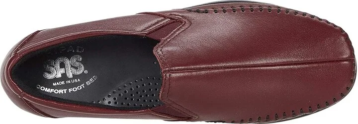SAS Dream Comfort Loafer Women's Shoes Wine : 7 N - Narrow (AA), Leather - Image 2
