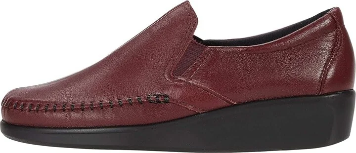 SAS Dream Comfort Loafer Women's Shoes Wine : 7 N - Narrow (AA), Leather - Image 6